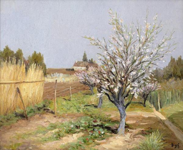 Almond Trees In Bloom by Marcel Dyf