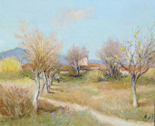 An Orchard In Spring by Marcel Dyf