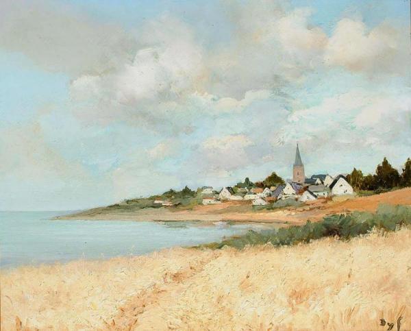 Arzon, View To Croisty, Brittany by Marcel Dyf