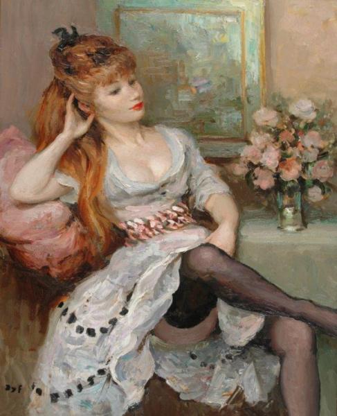 Claudine by Marcel Dyf Oil Painting Reproductions