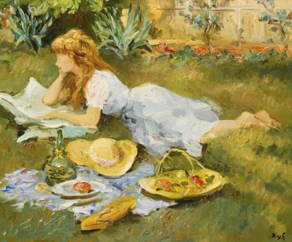 Claudine Piquenique by Marcel Dyf