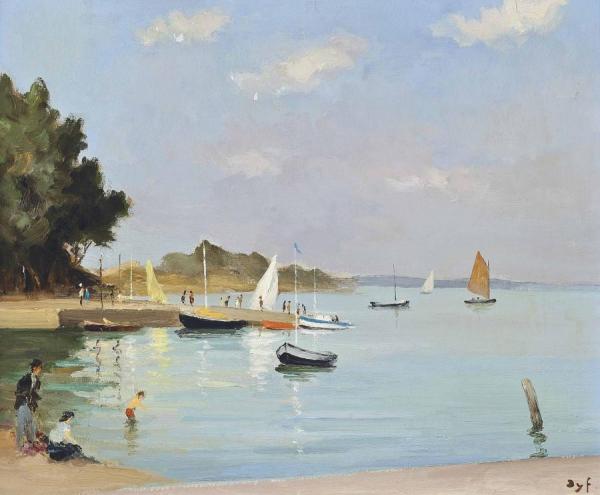 Embankment Of Logeo by Marcel Dyf