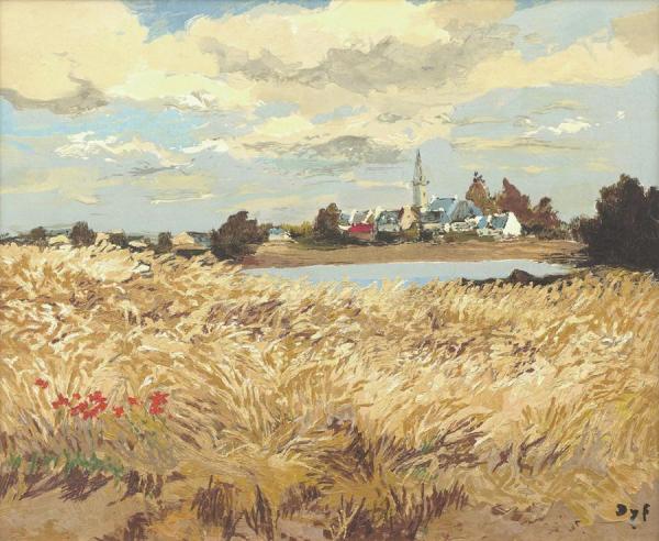 Fields Of Wheat by Marcel Dyf
