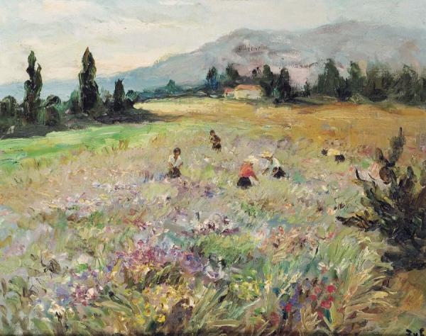 Fields On The French Riviera by Marcel Dyf