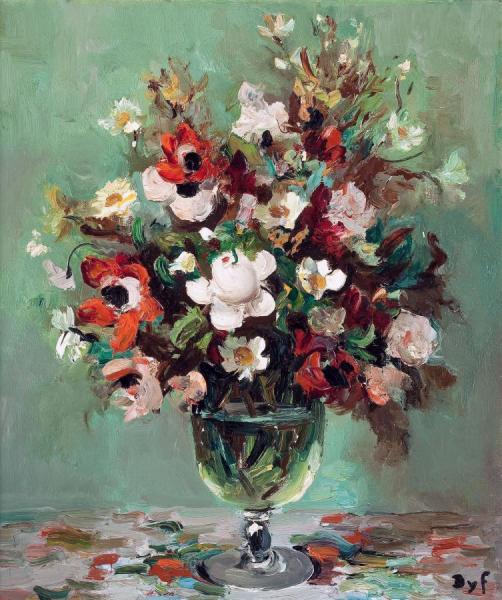 Floral Still-life by Marcel Dyf