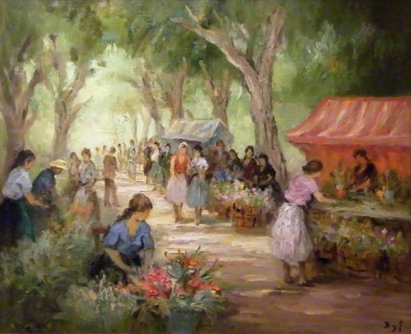 Flower Market by Marcel Dyf
