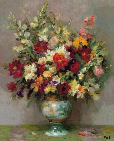 Marcel Dyf Gypsy With A Flower Oil Painting Reproductions for sale 
