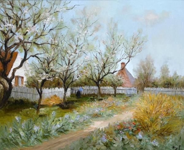 Garden In Spring by Marcel Dyf