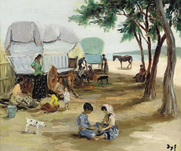 Gypsy Encampment by Marcel Dyf
