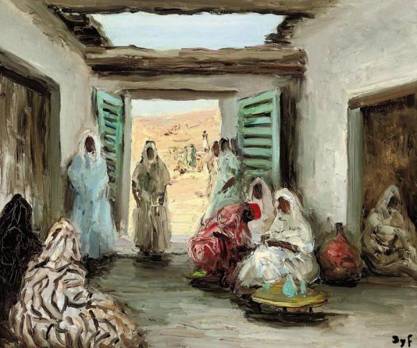 Houseyard In Morocco by Marcel Dyf
