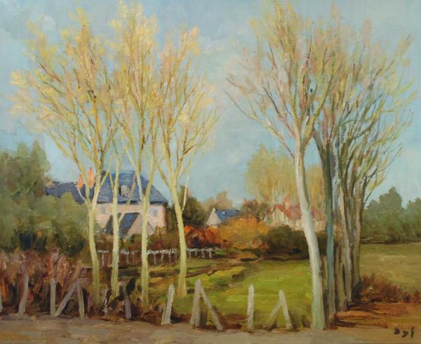 Landscape In Dordogne by Marcel Dyf