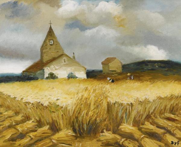 Moisson En Provence by Marcel Dyf Oil Painting Reproductions