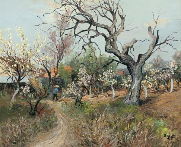 Orchard In Ile-de-france by Marcel Dyf