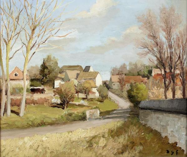 Poplars At Neauphle by Marcel Dyf