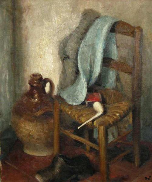 Still-life With Chair by Marcel Dyf