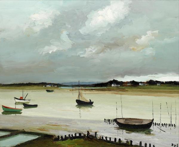 Stormy Day, Port Navalo by Marcel Dyf