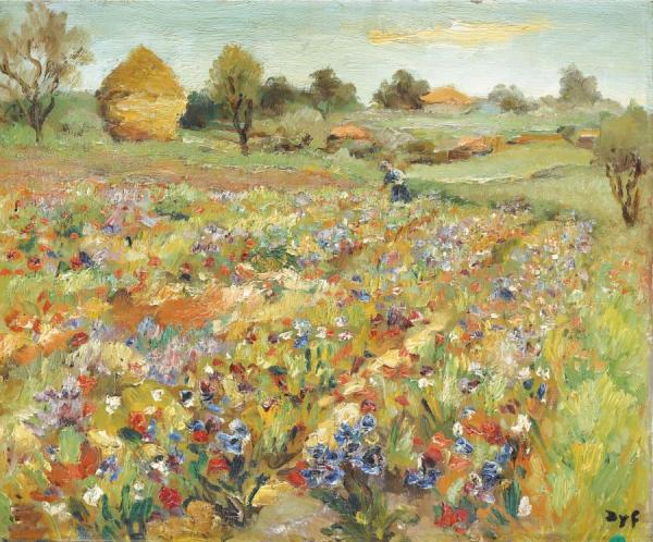 The Field Of Poppies by Marcel Dyf
