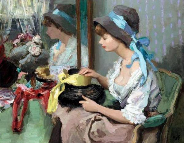 The Milliner by Marcel Dyf