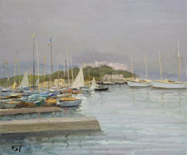 The Port Of Antibes by Marcel Dyf