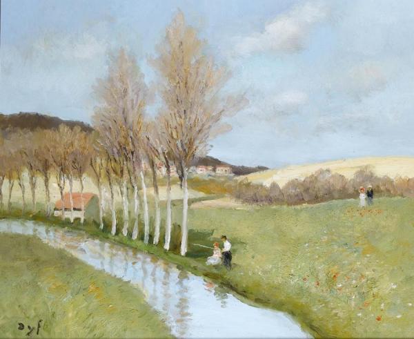 The River In Beynes by Marcel Dyf