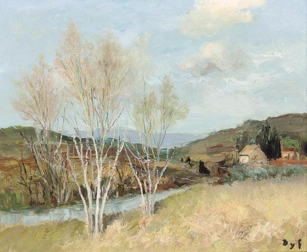 The River In Provence by Marcel Dyf Oil Painting Reproductions