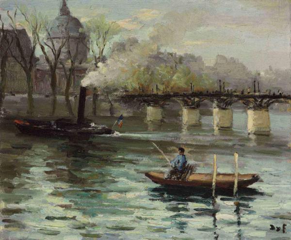 The Seine In Paris by Marcel Dyf Oil Painting Reproductions