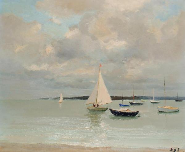 The White Sail by Marcel Dyf Oil Painting Reproductions