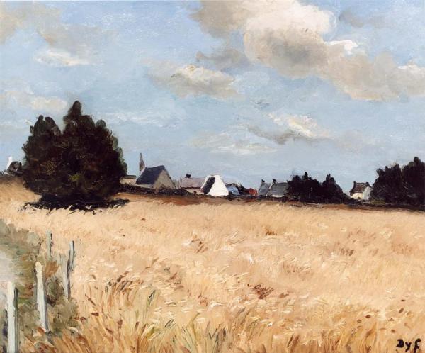 Village Of Kerjouano, France by Marcel Dyf