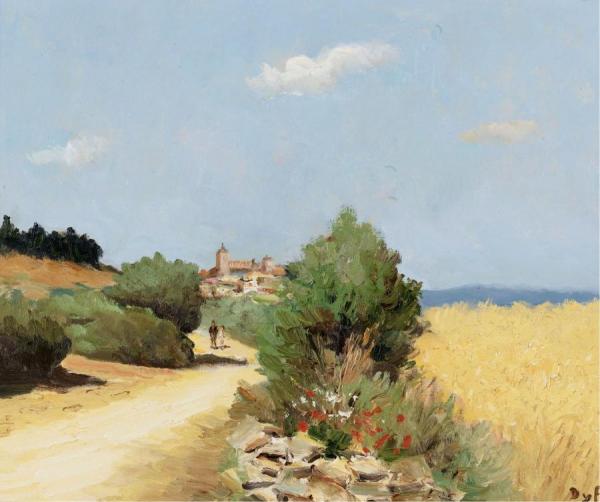 Walking By The Wheatfield by Marcel Dyf