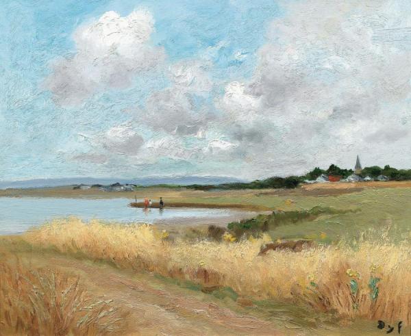 Wheatfield By The Sea by Marcel Dyf