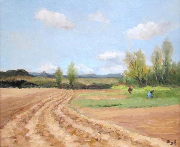 Work In The Fields by Marcel Dyf
