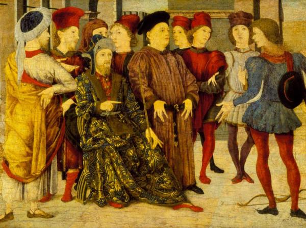 Shooting At Father's Corpse (fragment From Cassone Panel) by Marco Zoppo