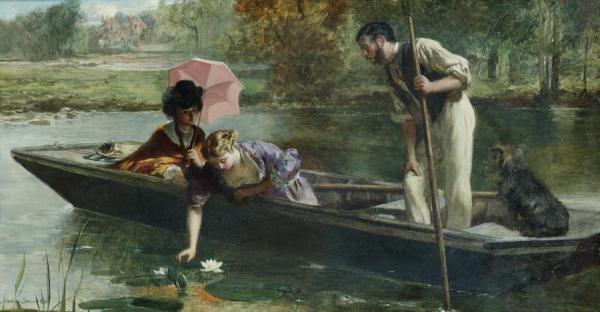 Picking Waterlillies by Marcus Stone