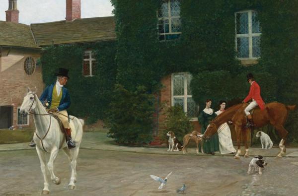 Ready For A Morning Ride by Marcus Stone