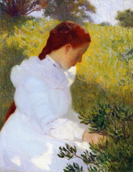 Blueberry Girl by Margaret Fuller Tyng Oil Painting Reproductions