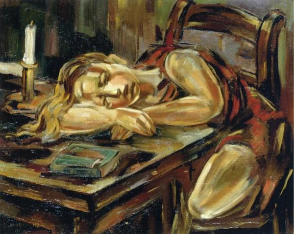 Sleeping Girl by Maria Blanchard