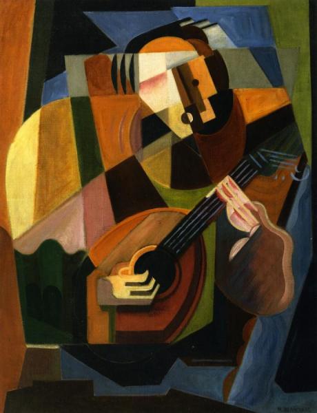 The Lute Player by Maria Blanchard