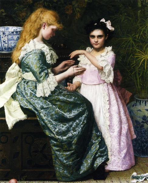 Cat's Cradle by Maria Brooks Oil Painting Reproductions