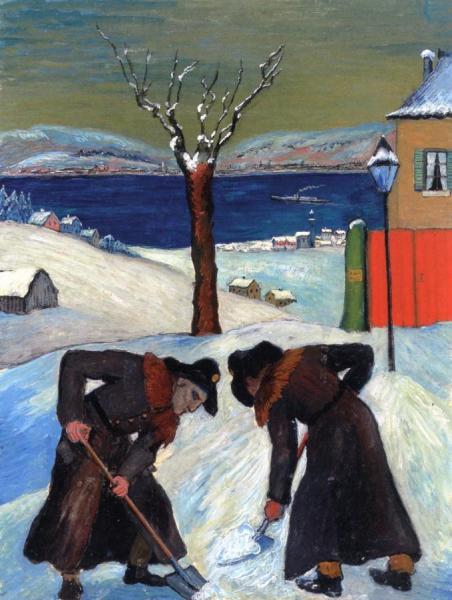 Schnee über Nacht by Marianne Von Werefkin