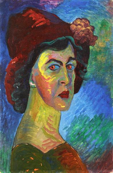 Self-portrait I by Marianne Von Werefkin Oil Painting Reproductions