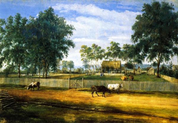 Daigre House by Marie Adrien Persac Oil Painting Reproductions