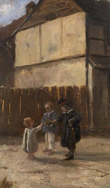 Boys In A Yard by Marie Bashkirtseff