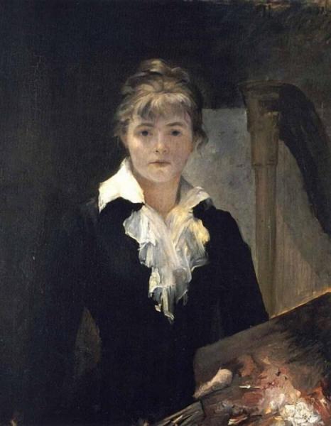 Self-portrait With A Palette by Marie Bashkirtseff