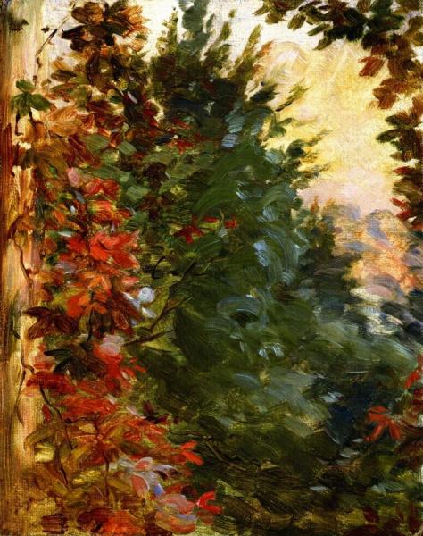 View Of The Garden by Marie Bracqemond