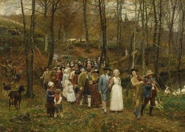 Noces Au Xviiieme Siecle by Marie-francois Firmin-girard