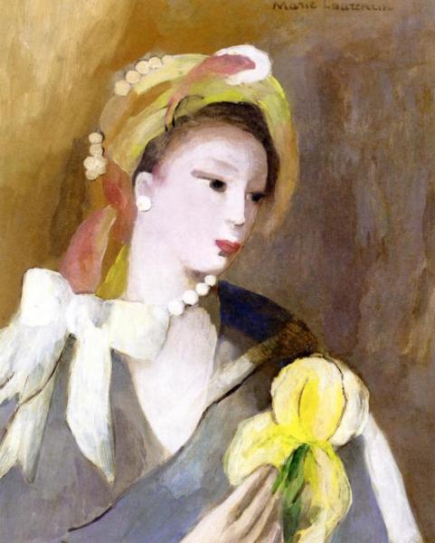 Bust Of A Young Woman by Marie Laurencin