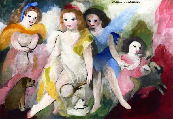 Four Young Girls by Marie Laurencin