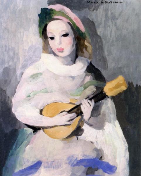 Girl With A Mandolin by Marie Laurencin