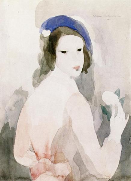 Girl With Blue Hat by Marie Laurencin