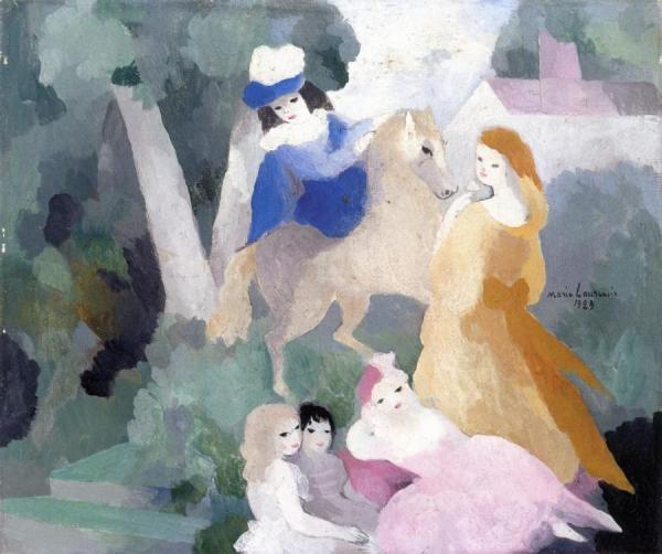 In The Park by Marie Laurencin Oil Painting Reproductions